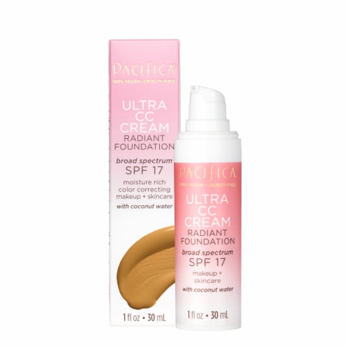 Pacifica Ultra Warm & Medium CC Cream Radiant Foundation Perspective: front