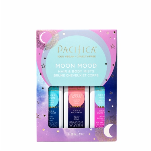 Pacifica Moon Mood Hair & Body Mists Set Perspective: front