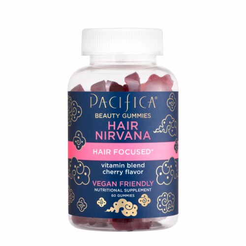 Pacifica Hair Nirvana Beauty Gummies Perspective: front