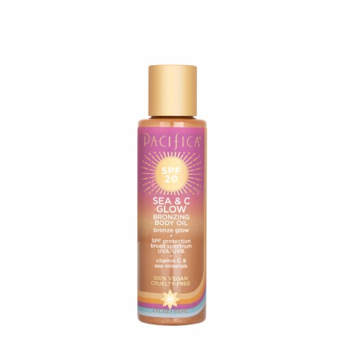 Pacifica® Sea & C Glow Bronzing Body Oil SPF 20 Perspective: front