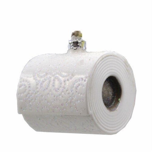 Holiday Ornament Toliet Paper Glass 2020 Shortage Cotton Go8018 Perspective: front