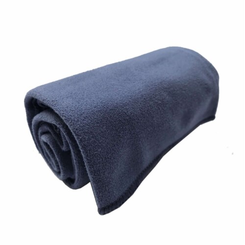 Premium Absorption PLUS Hand Towel (Suede hand Towel) (Set of 2) - Blue Perspective: front