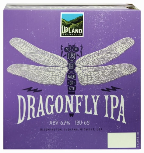 Upland Brewing Company Dragonfly IPA Perspective: front