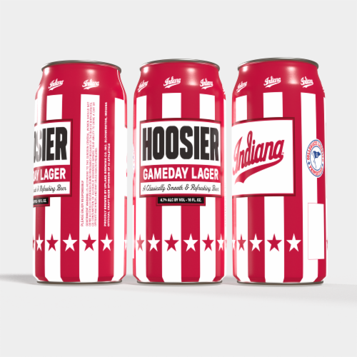 Upland Hoosier Game Day Lager Perspective: front