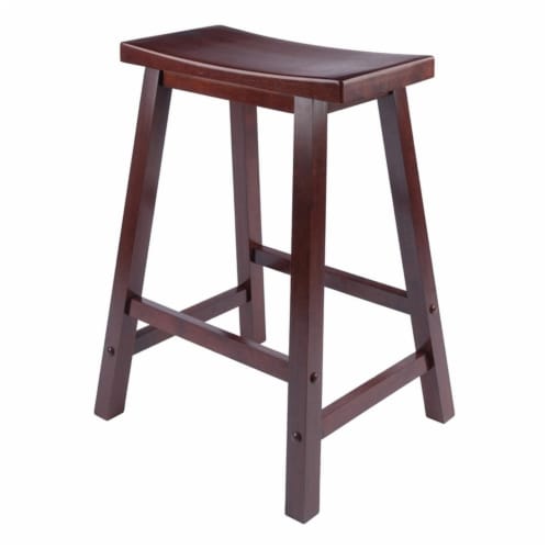Wood saddle discount counter stool