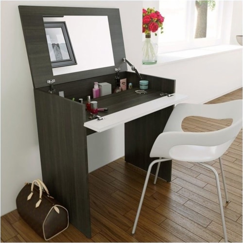 White lacquer vanity shop desk