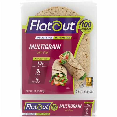 Flatout® Multigrain with Flax Flatbread Perspective: front