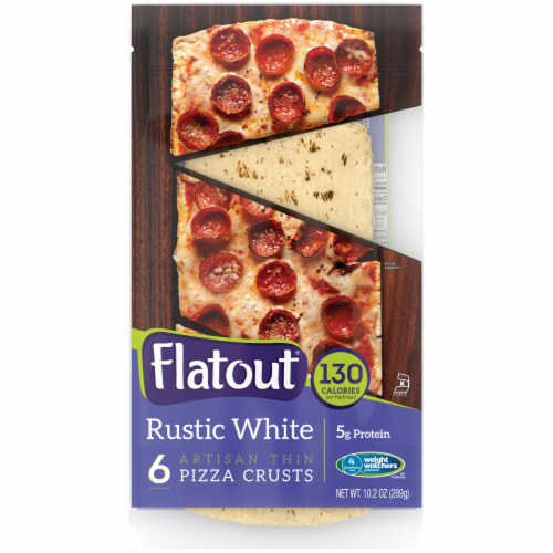 Flatout® Rustic White Flatbread Perspective: front