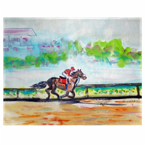 Betsy Drake PM313 Inside Track Place Mat - Set of 4 Perspective: front