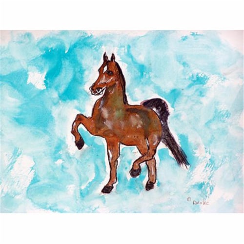 Betsy Drake PM943 Dancing Horse Place Mat - Set of 4 Perspective: front