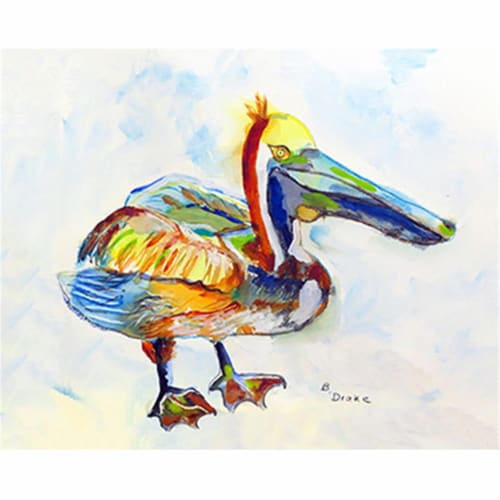 Betsy Drake PM983A Heathcliff Pelican a Place Mat - Set of 4 Perspective: front
