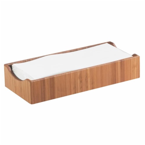 Cal Mil 1234 Bamboo Napkin Holder - 9.5 x 4.375 x 2 in. Perspective: front