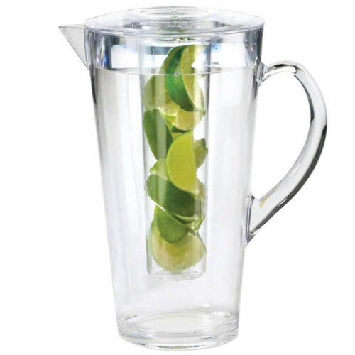 Cal Mil 682-INFUSION 2 ltr Polycarbonate Pitcher with Infusion Chamber - 9X9 x 10 in. Perspective: front