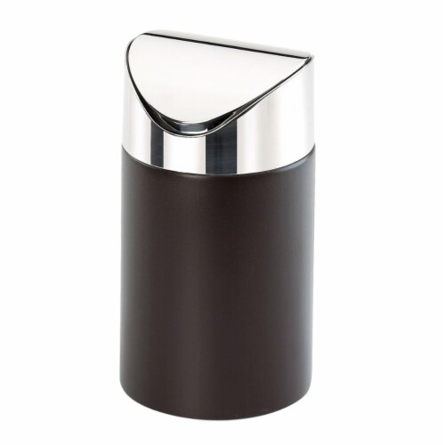 Cal Mil 1717-96 Midnight Counter Trash Bin - 5 x 5 x 7 in. Perspective: front