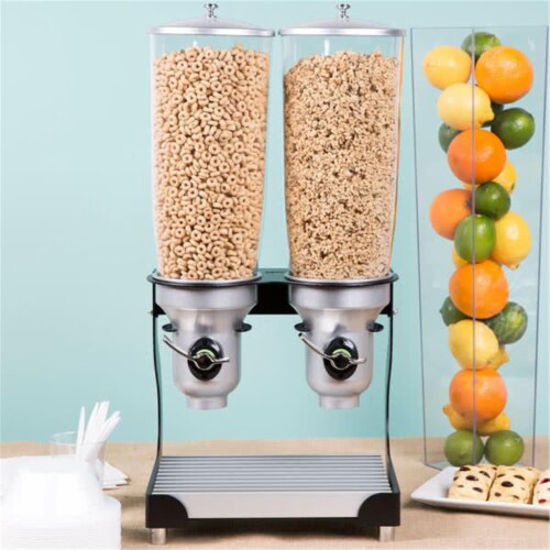 Cal Mil 3516213FF Freeflow Dual Cylinder Dispenser Black, 1 Fry’s