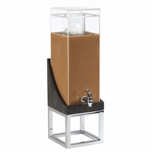Cal Mil 3804-3INF-87 3 gal Cinderwood Square Infusion Chamber Dispenser Perspective: front