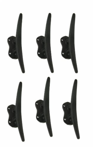 Set of 6 Rustic Cast Iron Boat Cleat Wall Hooks, One Size - Kroger