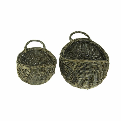 Woven Wall Storage Baskets - Set/2