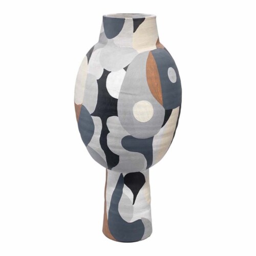 Jamie Young Co Pablo Contemporary Ceramic Tall Vase in Multi-Color Perspective: front