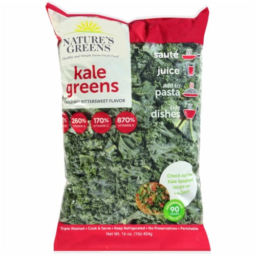Nature's Greens Kale Greens Perspective: front