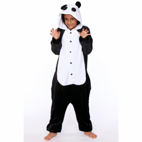 Be Wicked Unisex Panda Child One Piece, - 7-9 Years Costume Perspective: front