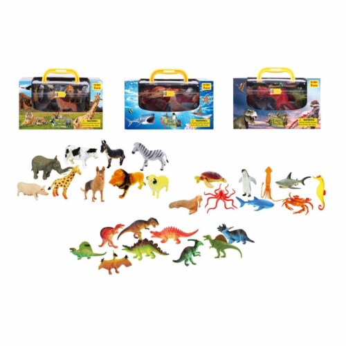 DDI 2339821 Toy Animals with Carrying Case, Assorted Color - Case of 24 Perspective: front