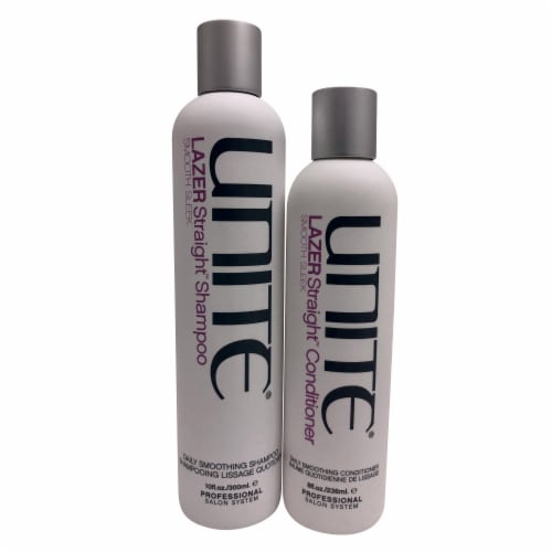 Unite Lazer Straight Shampoo & Conditioner Combo Pack Perspective: front
