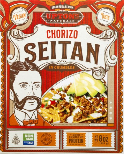 Seitan Chorizo Uptons Perspective: front