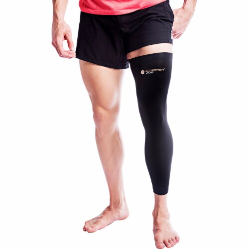 Copper Joe Full Leg Compression Sleeve Perspective: front