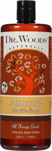 Dr. Woods Naturally Almond Castile Soap Perspective: front