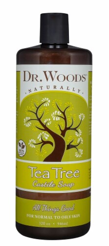 Dr. Woods Naturally Tea Tree Castile Soap Perspective: front