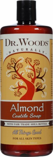 Dr. Woods Shea Vision Pure Almond Castile Soap Perspective: front