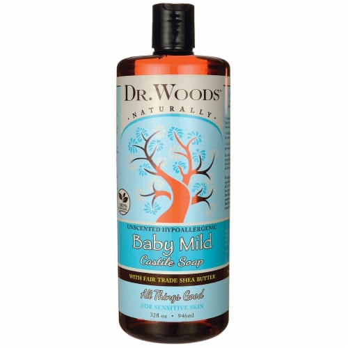 Dr. Woods™ Unscented Baby Mild Castile with Shea Butter Soap Perspective: front