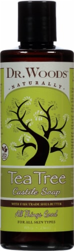 Dr. Woods Naturally Castile Soap Tea Tree with Fair Trade Shea Butter Perspective: front