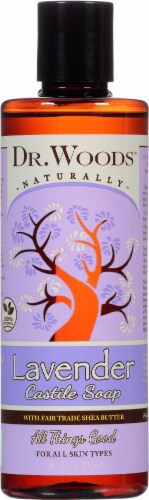 Dr. Woods Naturally Castile Soap with Fair Trade Shea Butter Lavender Perspective: front