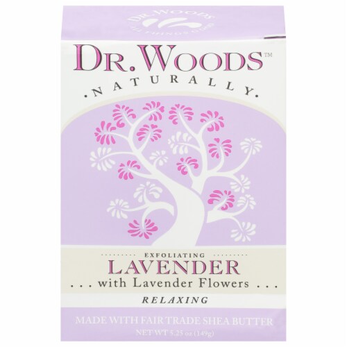 Dr. Woods Lavender Castile Soap Perspective: front