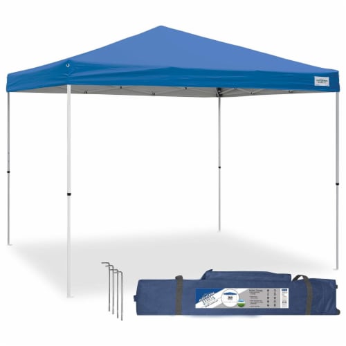 Caravan Canopy 10ft x 10ft V-Series 2 Pro Blue Perspective: front