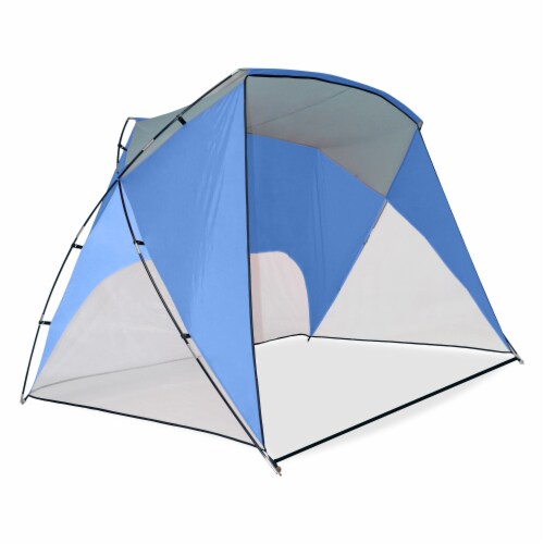 Caravan Canopy Sport Shelter - Blue Perspective: front