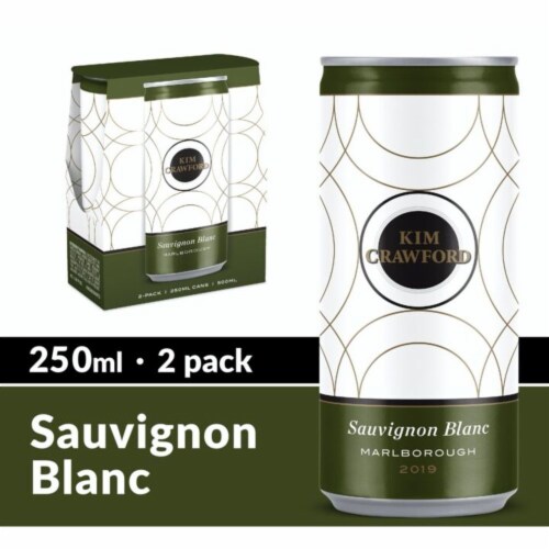 Kim Crawford Marlborough Sauvignon Blanc White Wine Cans Perspective: front