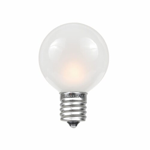 25 Pack G30 Outdoor Patio Globe Replacement Bulbs Frosted White C7 E12 Base 25 Count Pack of 1 Mariano s