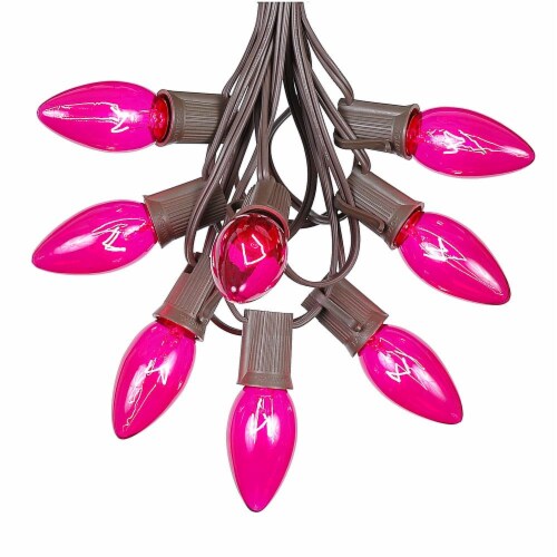Pink c9 discount christmas lights