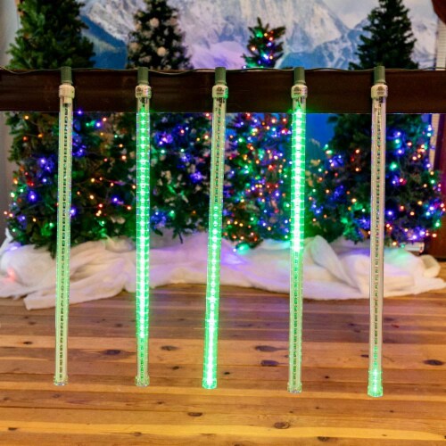 Novelty Lights 24 LED Cascading Meteor Starfall Tube Green Pack of 5 24 Inch Fred Meyer