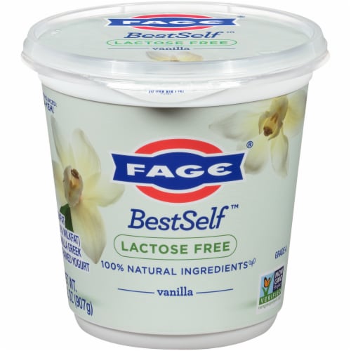 Fage BestSelf Vanilla Yogurt Tub Perspective: front
