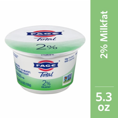 Fage® Total Plain 2% Milkfat Low Fat Greek Yogurt Cup