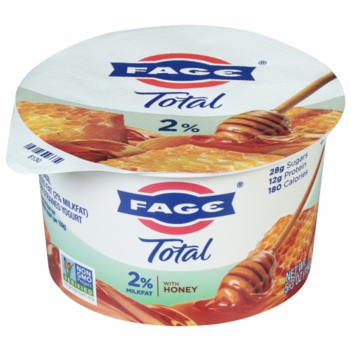Fage® Total 2% Honey Greek Yogurt Perspective: front