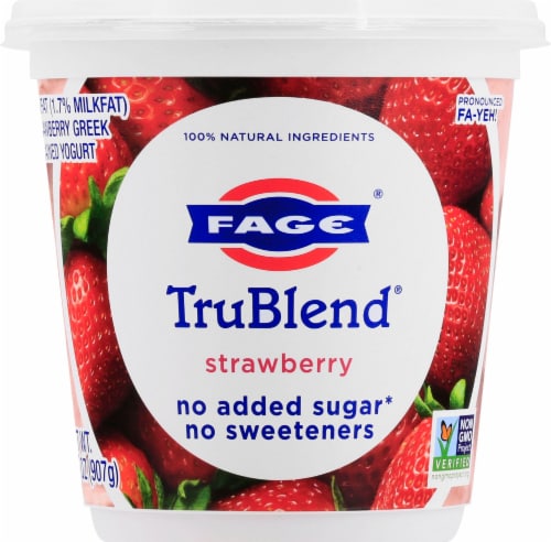 Fage TruBlend Lowfat Strawberry Greek Yogurt Perspective: front