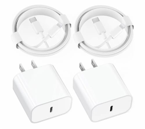 iPhone Charger -  13 12 pro max 11 X/8/8+ 7/7 +/6/6S/6+ /5S/SE/Mini/Air/Pro Cases - 2 Pack Perspective: front