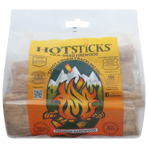HotSticks™ Premium Kiln-Dried Packaged Firewood Perspective: front