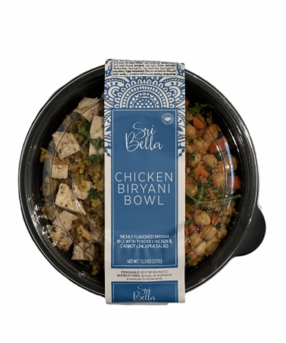 Sri Bella Foods Chicken Biryani Bowl Perspective: front