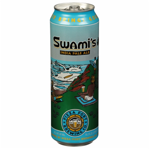 Pizza Port Brewing Co. Swamis Can Perspective: front